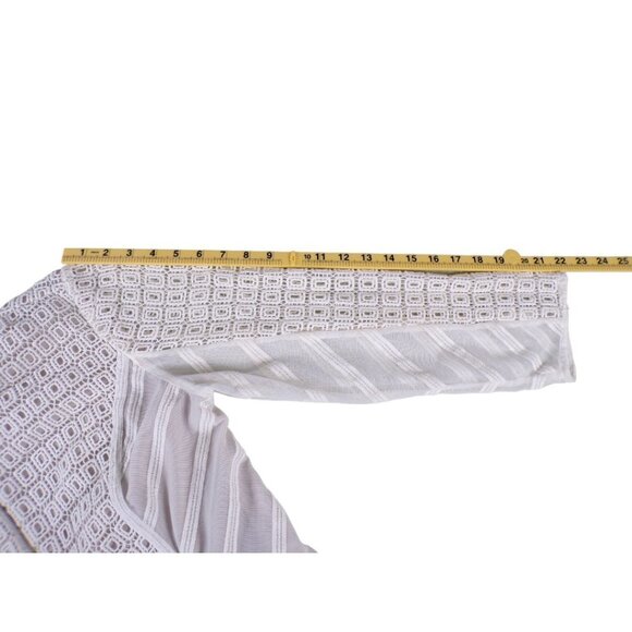 Chico’s Black Label Lace & Mesh Zip-Up Jacket Medium #729 - Picture 8 of 15